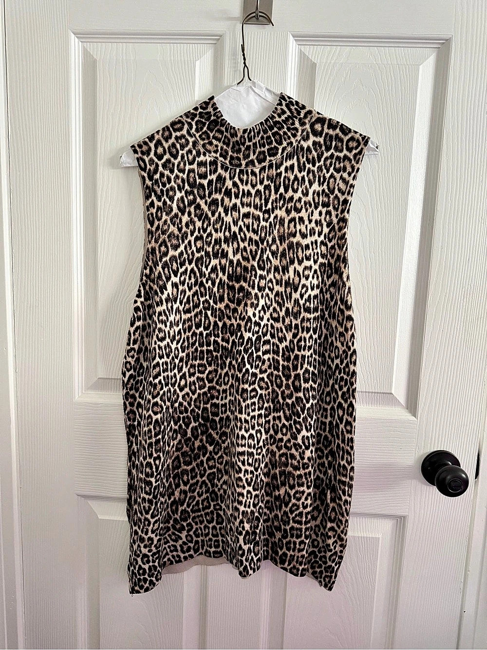 Chico's Leopard Print Tunic Sweater Size 3